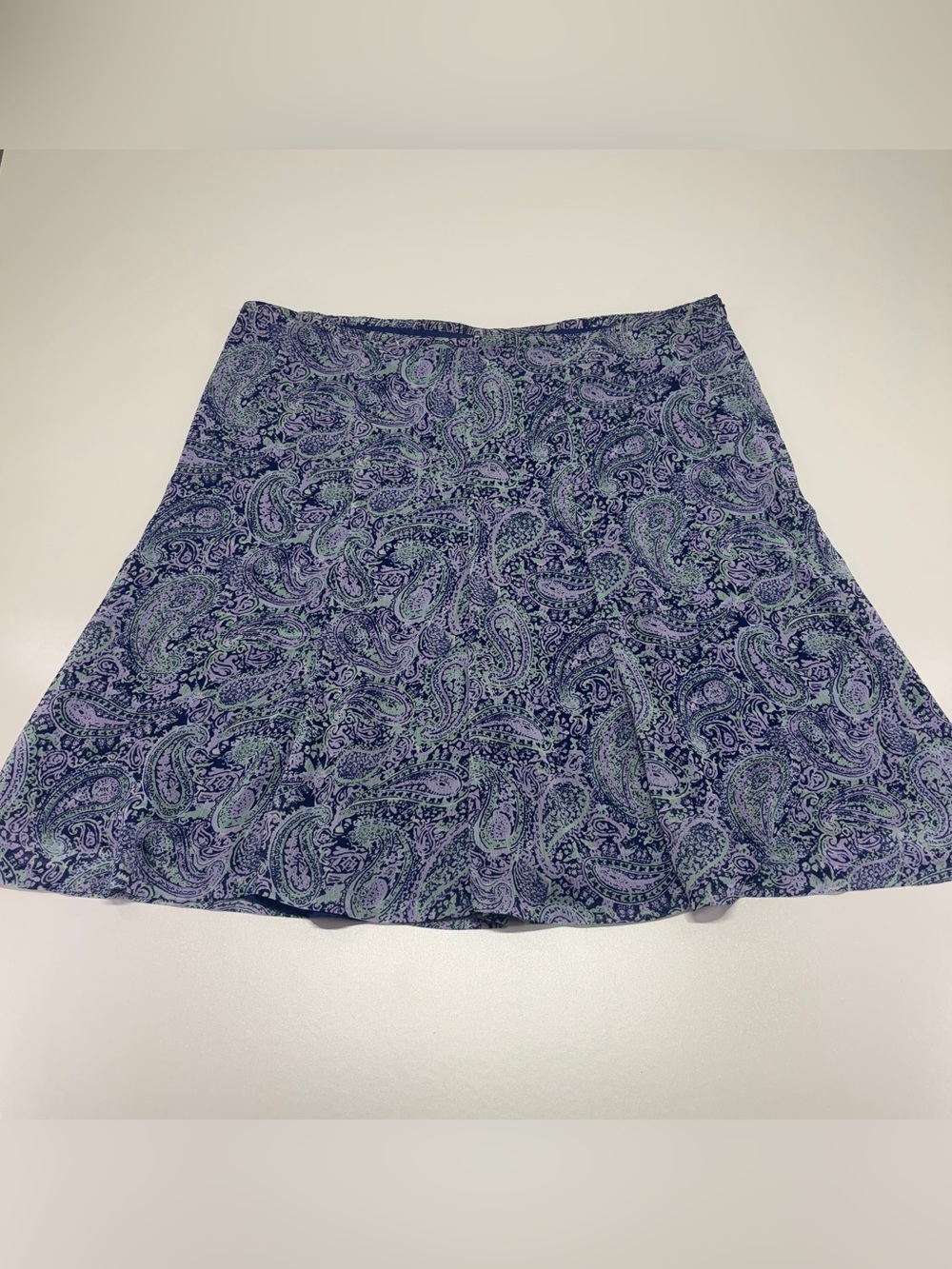 Jaclyn Smith 22W Paisley A-Line Lined Skater Skirt Boho Cottagecore Plus